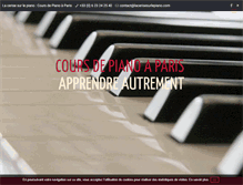 Tablet Screenshot of lacerisesurlepiano.com